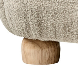 Beliani Koala Kids Armchair Taupe Upholstered - Low Seat, Wipe-Clean Fabric, Rubberwood Legs - thumbnail 6