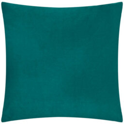 Paoletti Evoke Cut Velvet Feather Filled Cushion, Teal, 55 X 55Cm - thumbnail 2