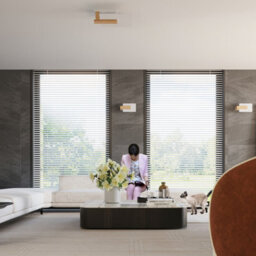 Luminosa Lighting Luminosa Lappo Flush Ceiling Light Natural Wood - thumbnail 7