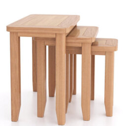 Rest Relax Windham Natual Oak Nest Of 3 Tables Light Oak - thumbnail 1
