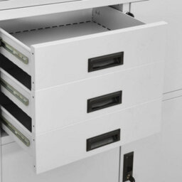 Vidaxl Office Cabinet Light Grey 90X40X180 Cm Steel - thumbnail 7