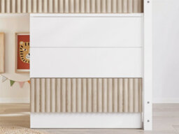 Flair Luca Mid Sleeper Ribbed White & Oak - thumbnail 9