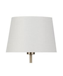 Lighting Supermarket Darwen Square Stick Antique Brass Table Lamp With Cream Shade - thumbnail 3