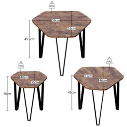 Lassic Vida Designs Brooklyn Nest Of 3 Tables, Dark Wood - thumbnail 8
