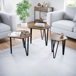 Lassic Vida Designs Brooklyn Nest Of 3 Tables, Dark Wood - thumbnail 5
