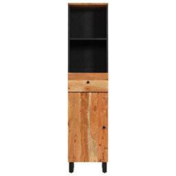 Berkfield Bathroom Cabinet 38X33X160 Cm Solid Wood Acacia - thumbnail 4