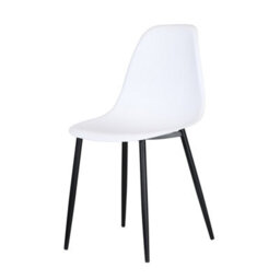 Core Products Aspen Grey Oak Effect 80Cm Square Dining Table With 2 White Plastic Curve Design Chairs - thumbnail 8