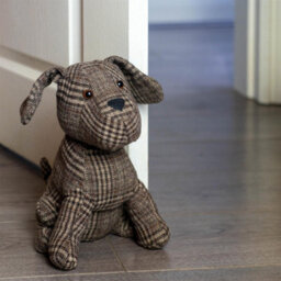 Nicola Spring Milo The Dog Door Stop - 19 X 26.5Cm - Brown - thumbnail 4