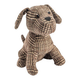 Nicola Spring Milo The Dog Door Stop - 19 X 26.5Cm - Brown