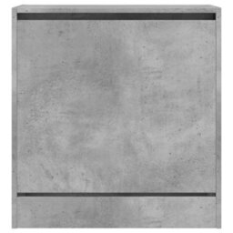 Berkfield Shoe Cabinet Concrete Grey 60X34X63.5 Cm Engineered Wood - thumbnail 5