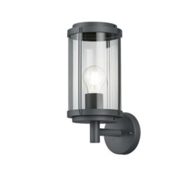 Luminosa Lighting Luminosa Tanaro Vintage Outdoor Wall Lantern Anthracite Ip44 - Uk Stock - thumbnail 1