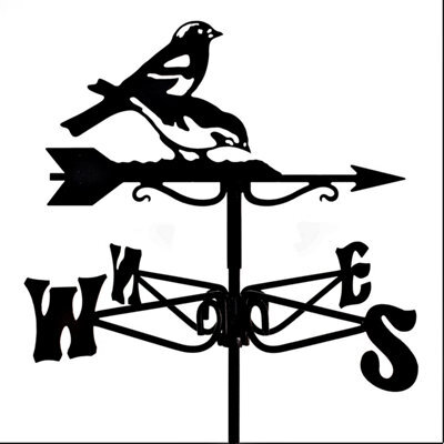 Espira 2971 Chaffinches Black Mini Weathervane - image 1