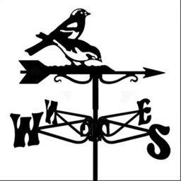 Espira 2971 Chaffinches Black Mini Weathervane - thumbnail 1