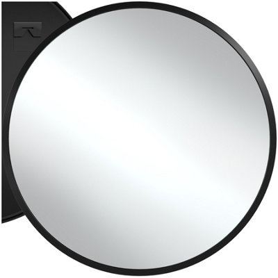 Tectake Round Mirror Fiona - Aluminium Frame, Wall Mounted, Minimalist Design 70 X 2.5 Cm - Black - image 1