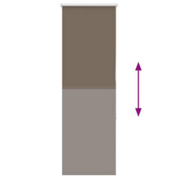 Berkfield Roller Blind Blackout Coffee 40X150 Cm Fabric Width 35.7 Cm Polyester - thumbnail 5