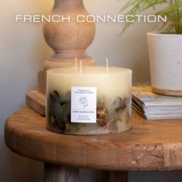French Connection Cherry Blossom & Rose Botanical Scented Candle 1.5Kg - thumbnail 5