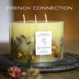 French Connection Cherry Blossom & Rose Botanical Scented Candle 1.5Kg - thumbnail 1