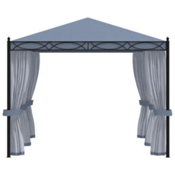 Berkfield Classic Gazebo With Mesh Screens 3X4 M Anthracite Steel - thumbnail 3