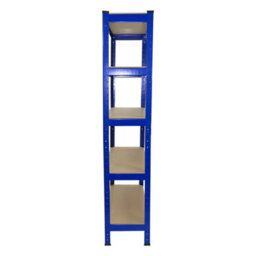 MonsterShop Pack Of 6 Garage Shelving Units - 5 Tier Heavy Duty Rack For Storage Steel Utility Shelves - thumbnail 4
