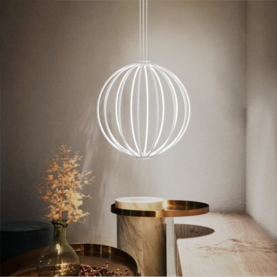 CGC Lighting Cgc Paraplu 3 White 60Cm Globe Led Ceiling Pendant - image 1
