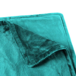 Alecome Electric Heated Throw Blanket 10 Heat Settings Washable Fleece With Digital Remote Timer Teal - thumbnail 6