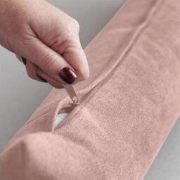 Luxury Living Velvet Chenille Draught Excluder 90Cm X 15Cm X 15Cm Blush - thumbnail 5