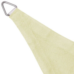 Berkfield Sunshade Sail Hdpe Triangular 3.6X3.6X3.6 M Cream - thumbnail 3
