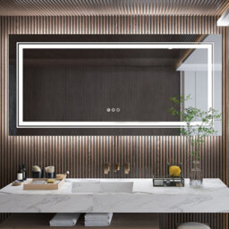 Luvodi 1600X800mm Hd Led Bathroom Mirror Sleekest Illuminated Vanity Mirror Barbershop Salon, Anti-Fog - thumbnail 1