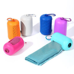 "Magenta Cooling Sports Towel 11.8""x31.5"", Quick Dry Microfiber Ice Towel, Absorbent Towel For Gym Running Camping Travel" - thumbnail 8