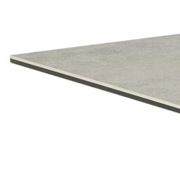 Wyld Haus Perth 135Cm Grey Ceramic 4-Seater Dining Table With Matt Black Metal Cross Base - thumbnail 4