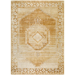 Livabliss Fifth Avenue-Vintage Tan Grey Brown Traditional Boho Fringe Living Dining Bedroom Rug 200 X 275 Cm Easy Care, Non Shedding - thumbnail 2