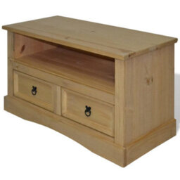 Berkfield Tv Cabinet Mexican Pine Corona Range 91X43X56 Cm - thumbnail 1