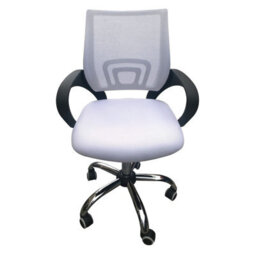 LPD Tate White Mesh Office Chair - Sleek Ergonomics With Modern Appeal - thumbnail 2
