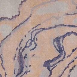 Beliani 80 X 150 Cm Beige Grey Marbled Area Rug With Anti-Slip Underlay, Low-Pile Indoor Runner - thumbnail 4
