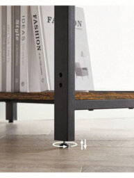 Songmics Vasagle Computer Desk, Writing Desk With 2 Shelves On Left Or Right, Work Table For Office Living Room, Steel Frame, Industrial - thumbnail 6