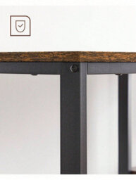 Songmics Vasagle Computer Desk, Writing Desk With 2 Shelves On Left Or Right, Work Table For Office Living Room, Steel Frame, Industrial - thumbnail 5