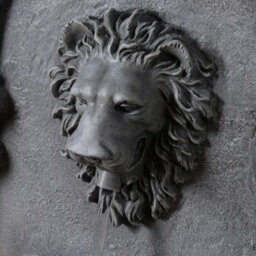 Teamson Home Lion Head Wall-Mounted Garden Fountain Led Lighting, Natural Stone - thumbnail 7