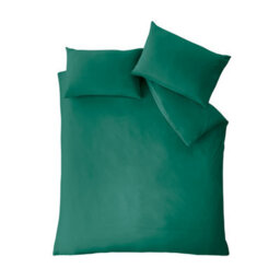 Catherine Lansfield So Soft Non-Iron King Duvet Cover Set With Pillowcases Teal Green - thumbnail 4