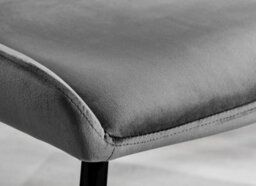 Furniturebox Uk Leonardo Black Leg Glass Dining Table & 4 Dark Grey Nora Black Leg Chairs - thumbnail 9