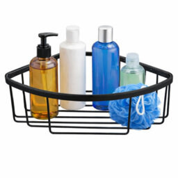 Plum&clay Solid Brass Single Corner Black Shower Basket - thumbnail 2