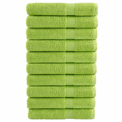 Berkfield Premium Towels Solund 10 Pcs Apple Green 100X200 Cm 600 Gsm - image 1