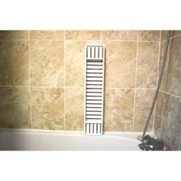White Bamboo Over The Bath Tub Rack Shower - thumbnail 5