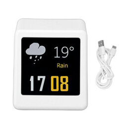 Led Dynamic Display, 1.54 Inch Ips Screen Weather Temperature Humidity Gif Animation Digital Clock,built In Network Server Orange - thumbnail 9