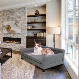 Large Dog Sofa Couch Luxury Comfy Microfiber Leather Cloth Pet Cat Sofa Mattress L - 96 X 70Cm - thumbnail 5