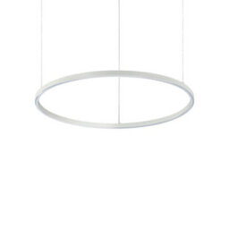 Ideal Lux Oracle Integrated Led Circle Ceiling Pendant Lamp 1 Light White 3000K - thumbnail 1