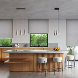 Luminosa Lighting Luminosa Rea Modern Bar Pendant Ceiling Light Concrete 3X E14 - thumbnail 8