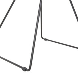 Wyld And Coco Novahome Two Dining Chairs Black Metal Frame Faux Leather - Pair - Industrial Style - thumbnail 9