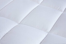 Kampala Hill Microfibre Mattress Topper 10Cm/4 Inch Box Stitched Hotel Quality Elasticated Straps White King - thumbnail 3