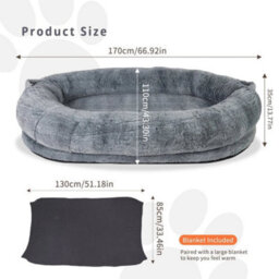 Extra Large Dog Bed Humans Bean Bag Dogs Mattress - thumbnail 2