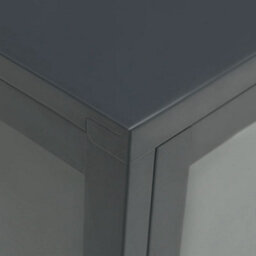 Berkfield Sideboard Anthracite 105X35X70 Cm Steel And Glass - thumbnail 8